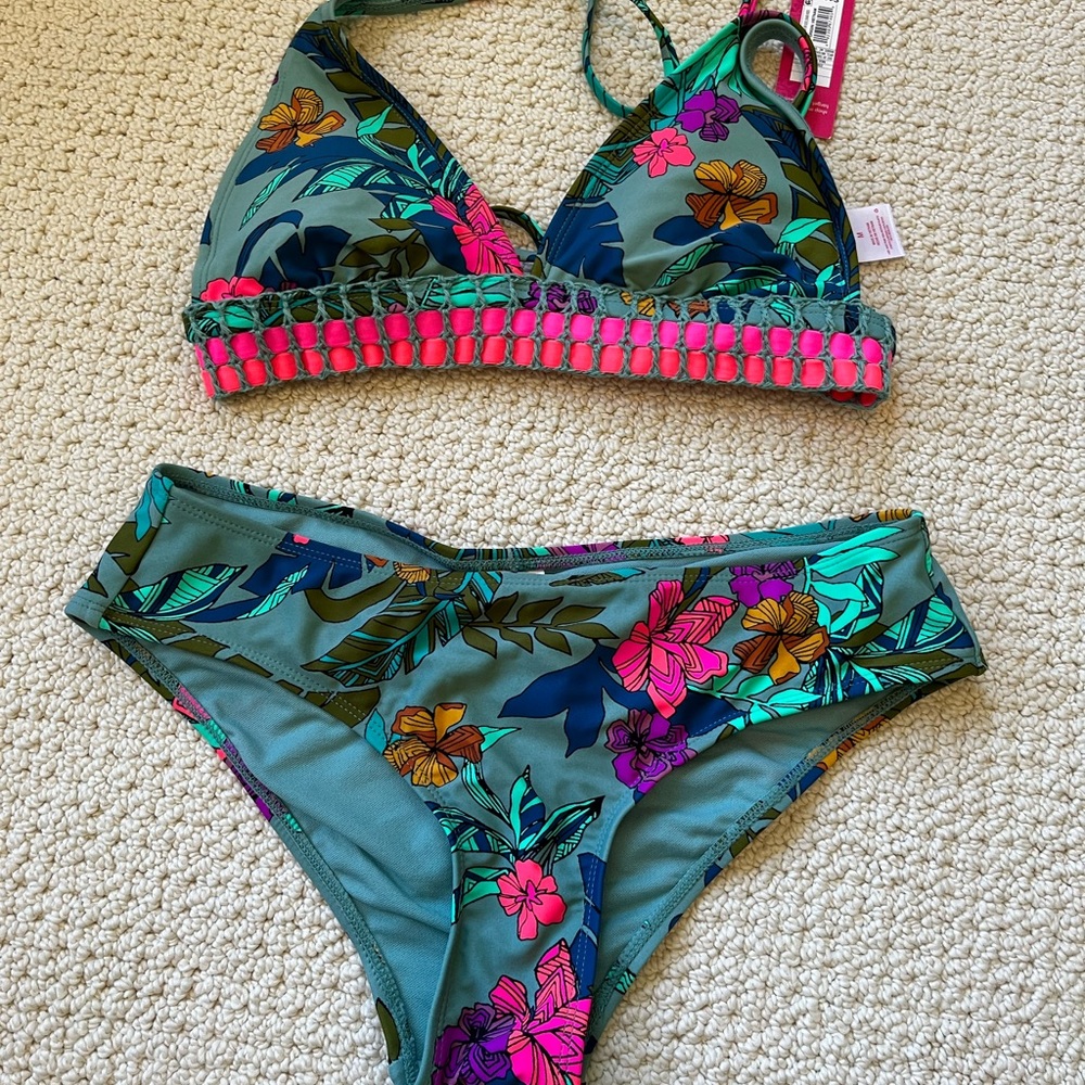NWT. Xhileration bikini, size M. Too new with tags bottoms washed but not worn